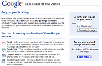 Google Apps for Your Domain