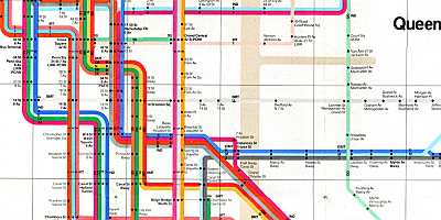 1972 NYC Subway Map